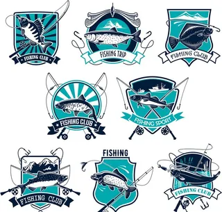 钓鱼俱乐部标志图片