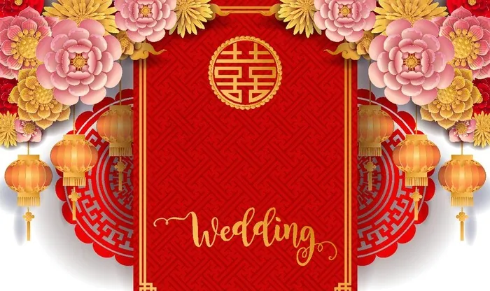 婚庆装饰元素图片ai矢量模版下载