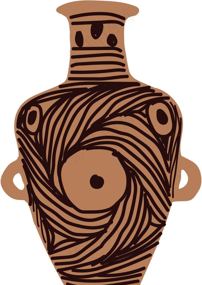 裁套罐手绘图片