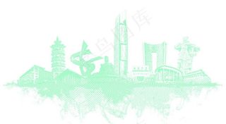 东莞城市剪影图片