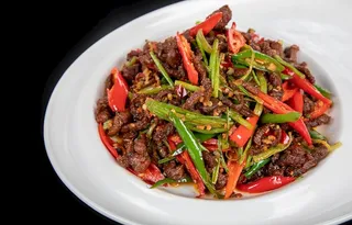 干煸牛肉丝图片