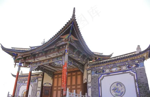 喜洲古镇古戏台图片 喜洲古镇古戏台图片