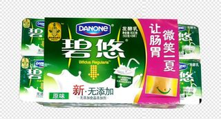 达能碧悠原味酸奶图片