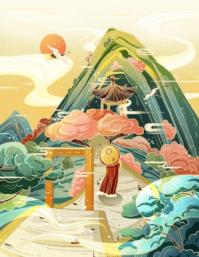 中国风插画图片
