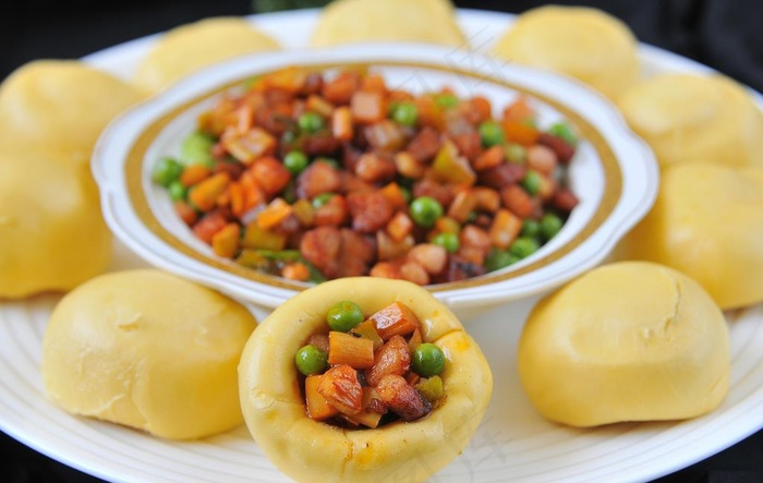 三鲜杂粮菜鸟图库片
