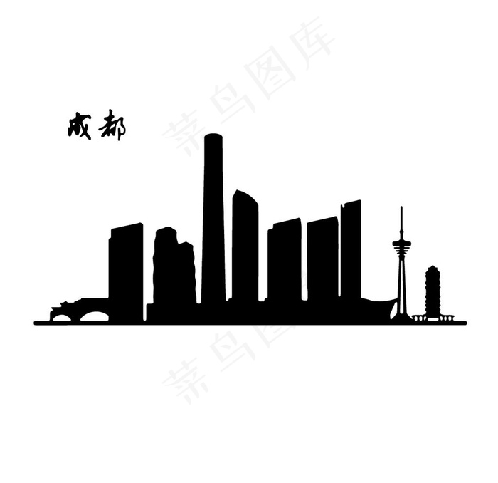 地标建筑图片ai矢量模版下载