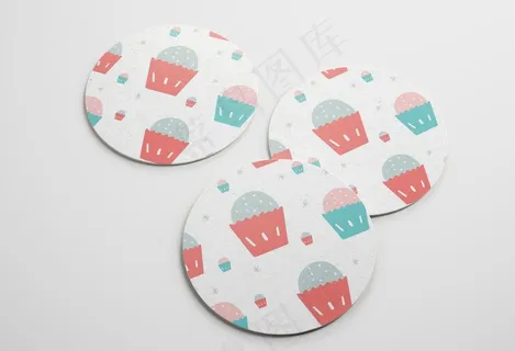 软木杯垫样机图片