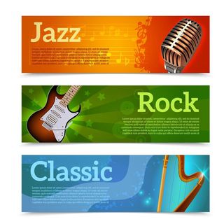 时尚音乐横幅图片
