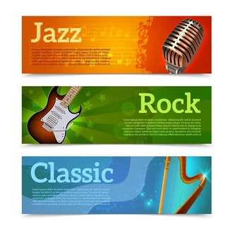 时尚音乐横幅图片