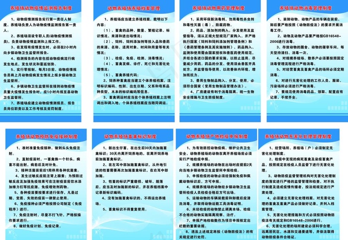 养殖场制度图片cdr矢量模版下载