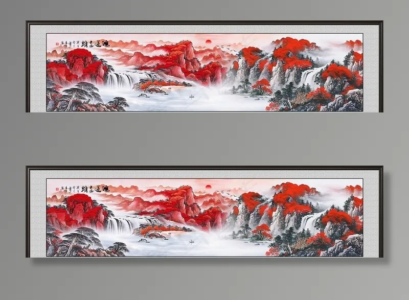 鸿运当头图片(8198X2362(DPI:300))psd模版下载