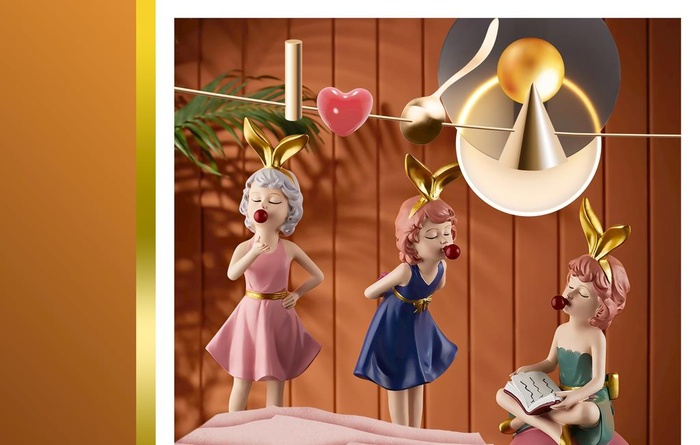 可爱卡通人物装饰画图片