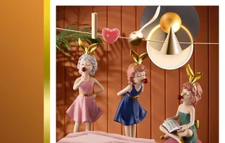 可爱卡通人物装饰画图片