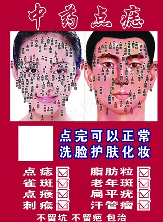 中药点痣图片
