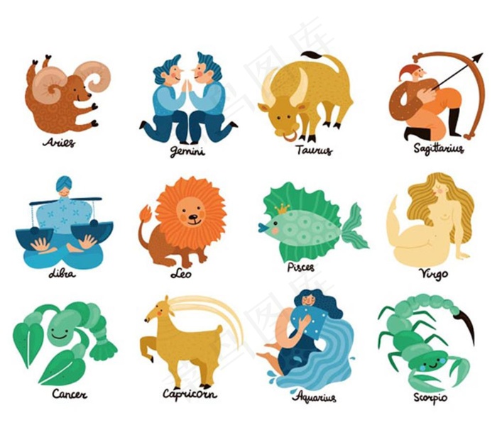 十二星座集图片