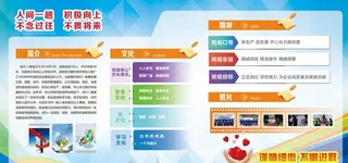 公司简介介绍展板大气简约图片