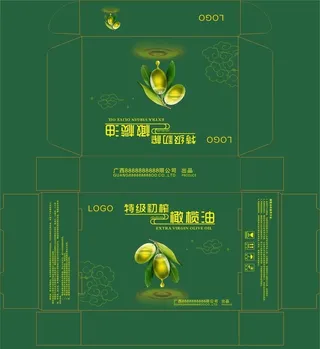 橄榄油包装盒图片