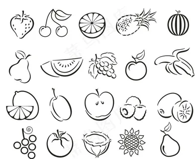 各类水果手绘简笔画图片 各类水果手绘简笔画图片
