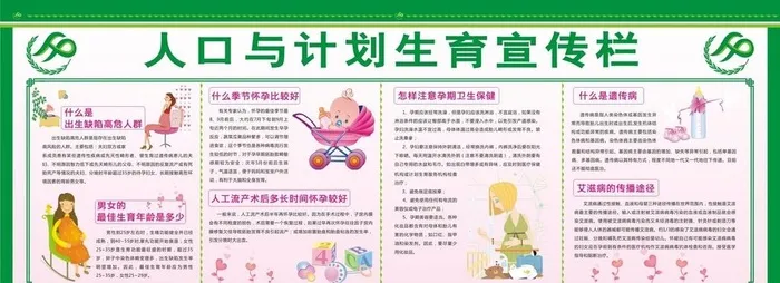 人口与计划生育宣传栏图片cdr矢量模版下载