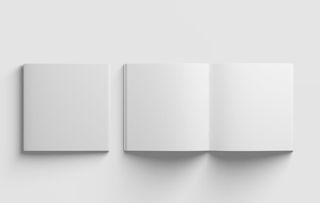 方形杂志宣传手册画册样机 图片