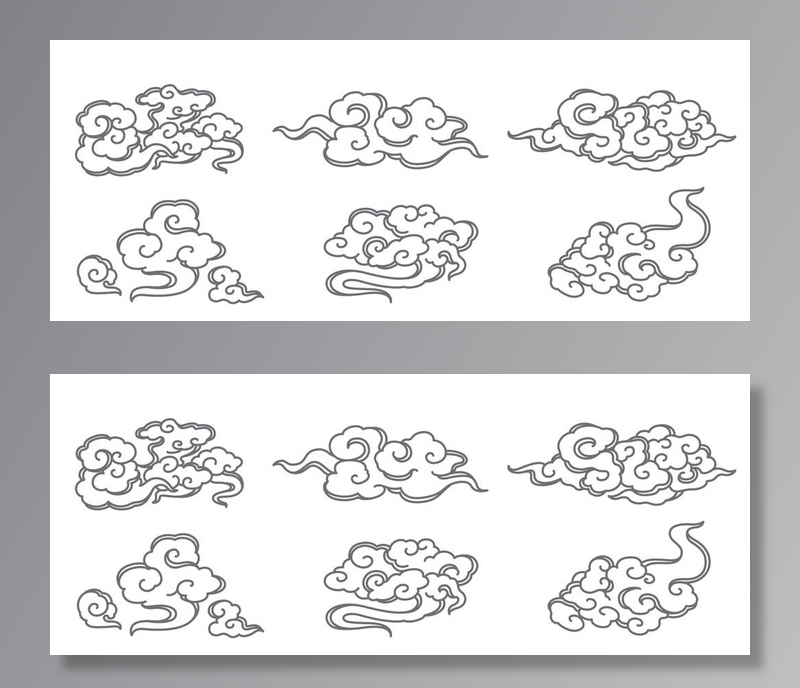 古典云纹  图片eps,ai矢量模版下载