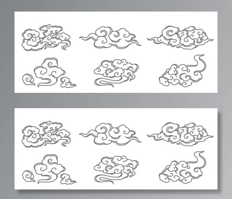 古典云纹  图片eps,ai矢量模版下载