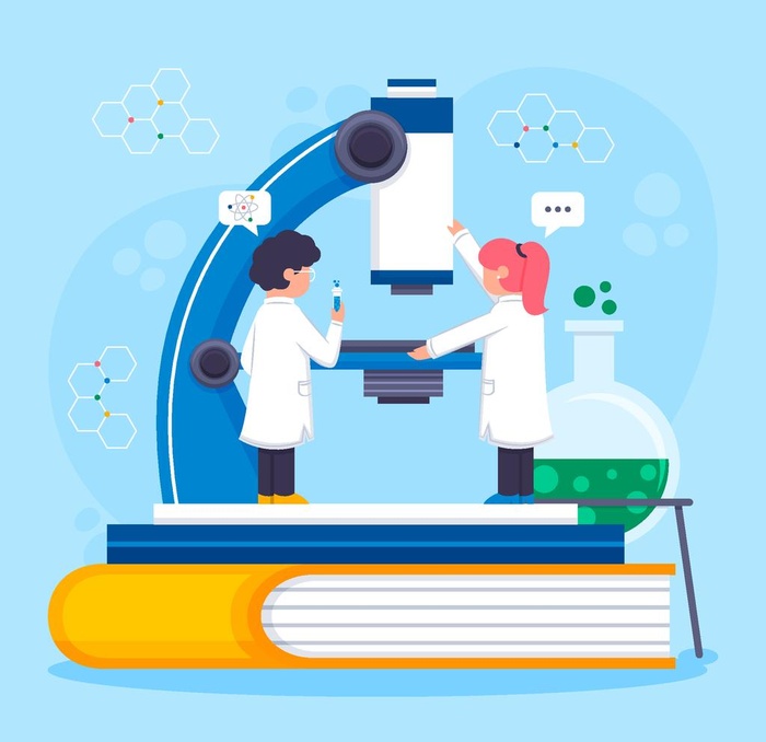 矢量卡通科学实验人物图片ai矢量模版下载