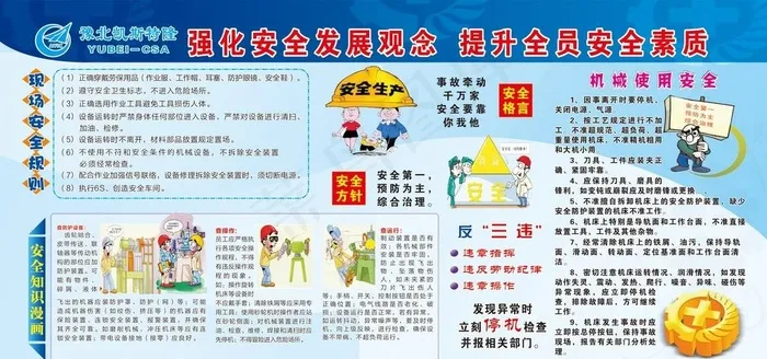 凯斯特隆 安全月展板图片cdr矢量模版下载