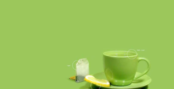 绿色茶杯壁纸图片(1920x1041)