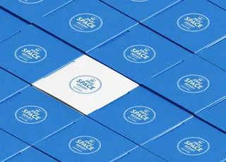 立方体盒子阵列摆放贴图样机图片