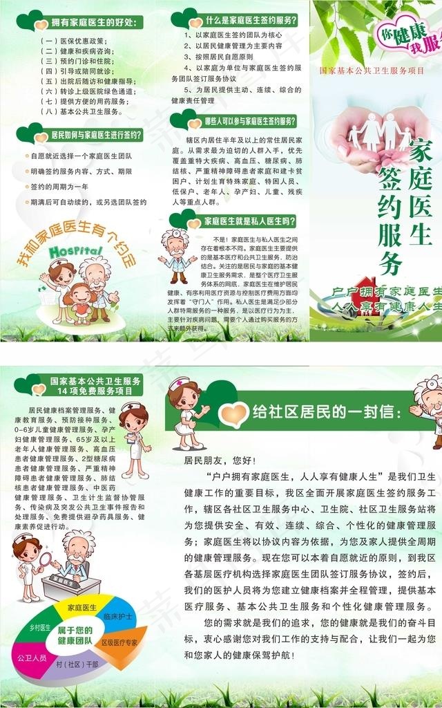 家庭医生签约服务图片cdr矢量模版下载