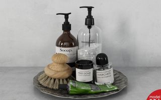 C4D模型洗发水沐浴露塑料瓶图片