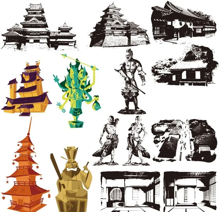 日本古建筑图片