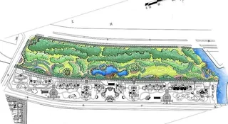 公园彩平图图片