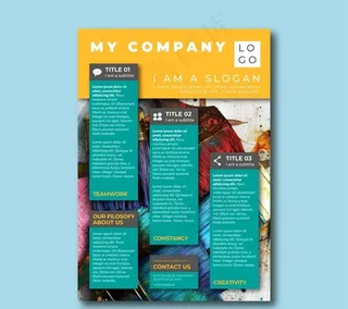 时尚企业宣传单图片