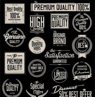 复古促销标签图片