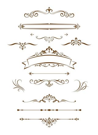 欧式花纹边框图片