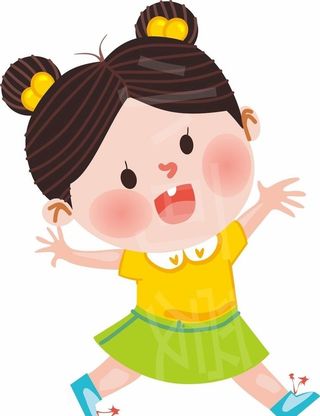 卡通小女孩图片