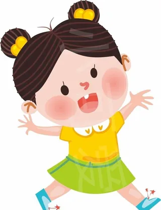 卡通小女孩图片