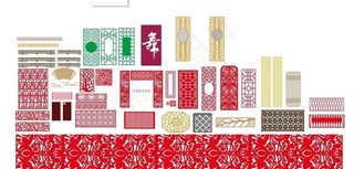 矢量各种镂空雕刻板图片