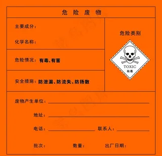 危险化学物标签图片