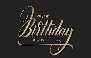 生日快乐字体设计图片