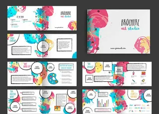 手绘艺术画册图片