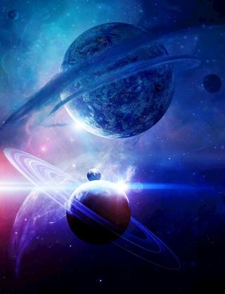 科技感星球杯背景素材图片