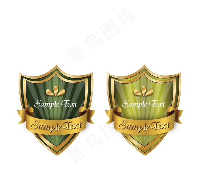 盾牌勋章图片ai矢量模版下载