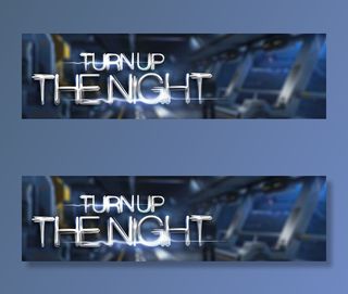 金属字体样机图片