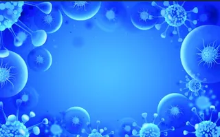 蓝色细菌医疗背景图片