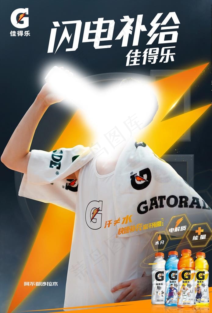 佳得乐图片psd模版下载