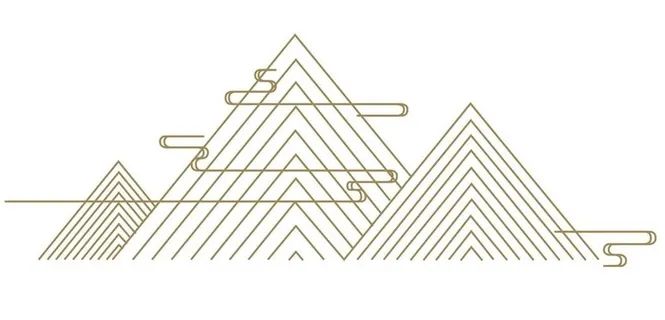 中式古典花纹山水线条图片