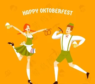慕尼黑啤酒节男女图片
